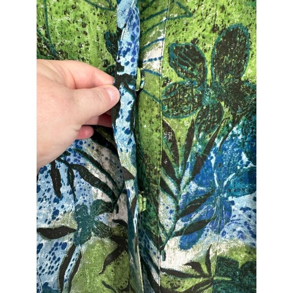 Additions by Chico's Women's Snap Closure Floral Blazer Size 3 US XL - Picture 3 of 7